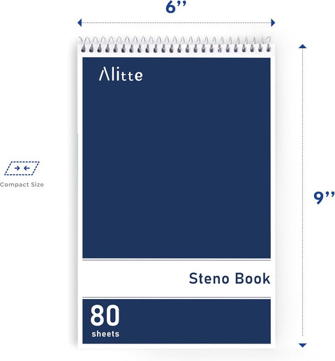 Alitte Steno Pads Spiral Notebook (24-Pack)