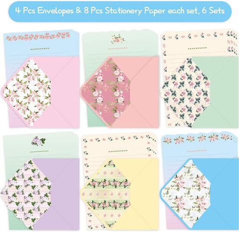 Ceiba Tree Cute Floral Stationery Letter Paper Set