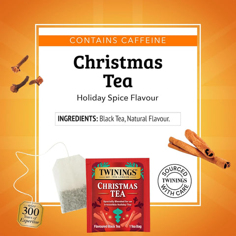 Twinings Christmas Black Tea (20 Individually Wrapped Tea Bags)