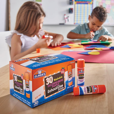 Elmer's Disappearing Purple School Glue Sticks (30-Count)